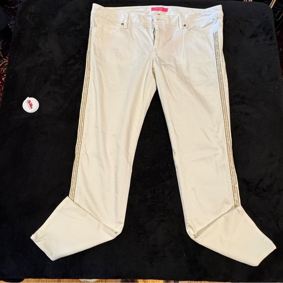 Lilly Pulitzer Pants - Lilly Pulitzer Worth Skinny Pants with Side Stripe Detail Size 14